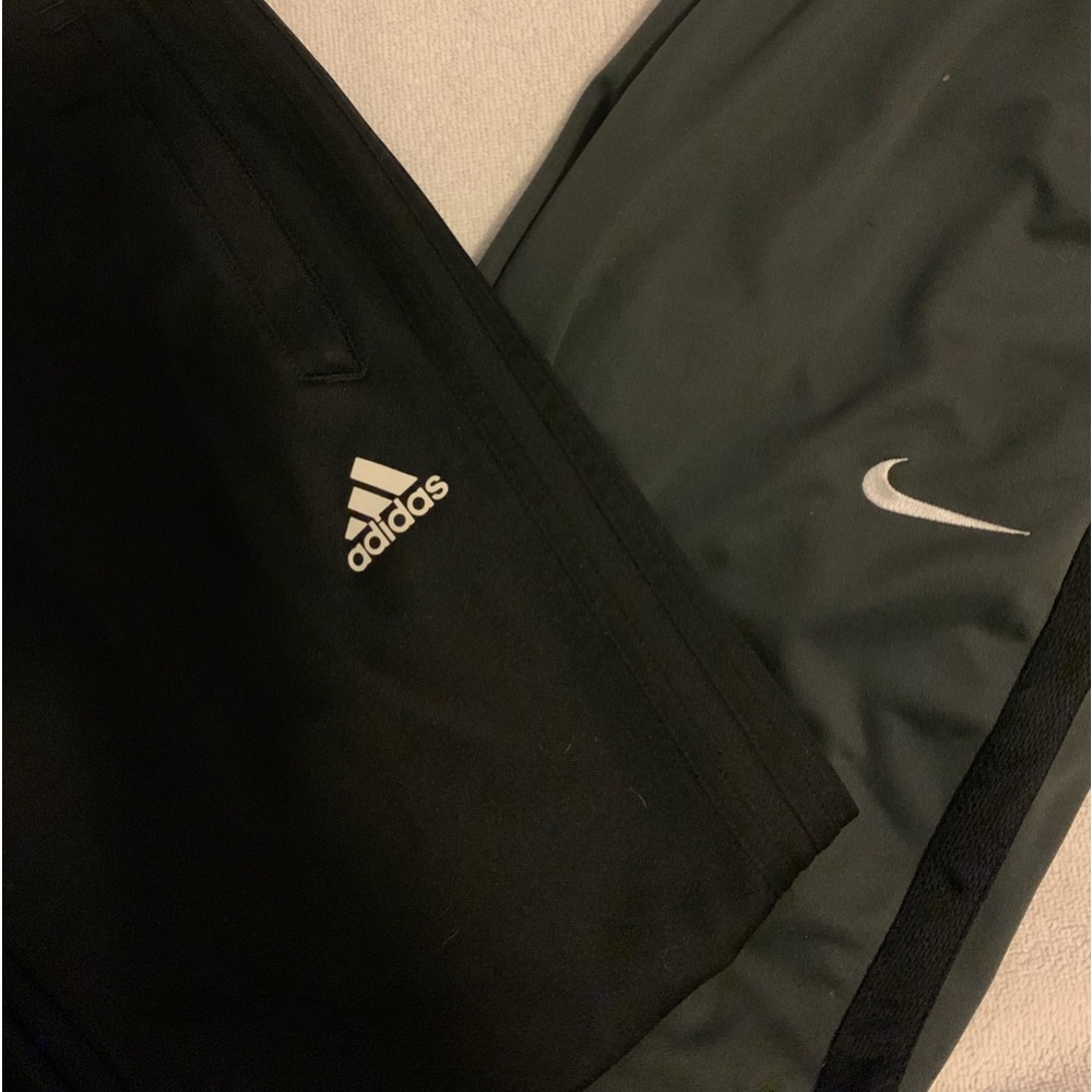 Nike and Adidas exercise pants. Excellent condition.